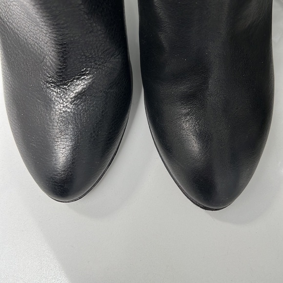 Italian leather boots with faux fur trim - Picture 2 of 7